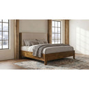  Coaster Furniture Adderley 215851KE Eastern King Wood Panel Bed   - Cream/Warm Brown IMAGE 4