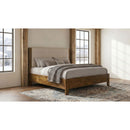  Coaster Furniture Adderley 215851KW California King Wood Panel Bed   - Cream/Warm Brown IMAGE 4