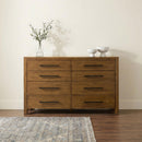  Coaster Furniture Adderley 215853 8-drawer Bedroom Dresser Cabinet - Warm Brown IMAGE 6