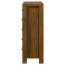  Coaster Furniture Adderley 215855 5-drawer Bedroom Chest - Warm Brown IMAGE 7
