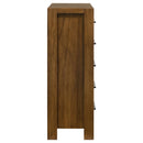  Coaster Furniture Adderley 215855 5-drawer Bedroom Chest - Warm Brown IMAGE 8