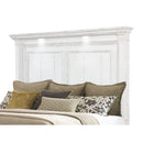  Coaster Furniture McKinney 215871Q Queen LED Light Panel Bed - Vintage White IMAGE 2