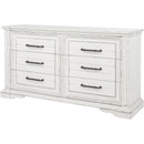  Coaster Furniture McKinney 215873 6-drawer Bedroom Dresser Cabinet - Vintage White IMAGE 4