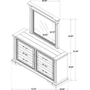  Coaster Furniture McKinney 215873M 6-drawer Bedroom Dresser with Mirror - Vintage White IMAGE 14
