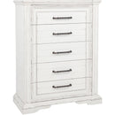  Coaster Furniture McKinney 215875 5-drawer Bedroom Chest - Vintage White IMAGE 1