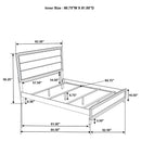  Coaster Furniture Valen 215911Q Wood Queen Panel Bed - Light Taupe IMAGE 10
