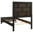  Coaster Furniture Valen 215911T Wood Twin Panel Bed - Light Taupe IMAGE 4