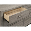  Coaster Furniture Valen 215913M 6-drawer Bedroom Dresser and Mirror - Light Taupe IMAGE 5