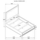  Coaster Furniture Pembroke 215921Q 66-inch Queen Panel Bed - Washed Oak IMAGE 8