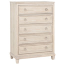  Coaster Furniture Pembroke 215925 5-drawer Chest - Washed Oak IMAGE 1