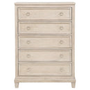  Coaster Furniture Pembroke 215925 5-drawer Chest - Washed Oak IMAGE 9