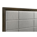  Coaster Furniture Atlas 215971KW 63-inch California King Upholstered Panel Bed - Grey/Dark Oak IMAGE 5