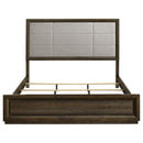  Coaster Furniture Atlas 215971KW 63-inch California King Upholstered Panel Bed - Grey/Dark Oak IMAGE 7