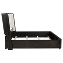  Coaster Furniture Leandro 222491KE 55-inch Eastern King Wingback Bed - Burnished Black IMAGE 11