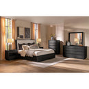  Coaster Furniture Leandro 222491KE 55-inch Eastern King Wingback Bed - Burnished Black IMAGE 8