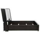  Coaster Furniture Leandro 222491Q 55-inch Queen Wingback Bed - Burnished Black IMAGE 6