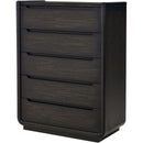  Coaster Furniture Leandro 222495 5-drawer Bedroom Chest - Burnished Black IMAGE 4