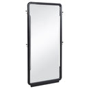  Coaster Furniture Leandro 222498 76-inch Full Length Floor Mirror - Burnished Black IMAGE 1