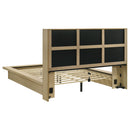  Coaster Furniture Hendricks 222650Q Queen Bookcase Headboard Platform Bed - Light Oak IMAGE 5