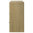  Coaster Furniture Hendricks 222653 6-drawer Bedroom Dresser Storage Cabinet - Light Oak IMAGE 2