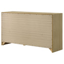  Coaster Furniture Hendricks 222653 6-drawer Bedroom Dresser Storage Cabinet - Light Oak IMAGE 8