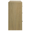  Coaster Furniture Hendricks 222653 6-drawer Bedroom Dresser Storage Cabinet - Light Oak IMAGE 9