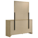  Coaster Furniture Hendricks 222653M 6-drawer Bedroom Dresser and Mirror - Light Oak IMAGE 5