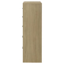  Coaster Furniture Hendricks 222655 5-drawer Bedroom Chest - Light Oak IMAGE 2