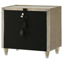  Coaster Furniture Lorient 222662 2-drawer LED Nightstand with USB - Ivory/Camel IMAGE 4