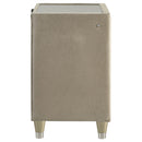  Coaster Furniture Lorient 222662 2-drawer LED Nightstand with USB - Ivory/Camel IMAGE 5