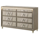  Coaster Furniture Lorient 222663 8-drawer LED Bedroom Dresser Cabinet - Ivory/Camel IMAGE 10