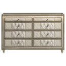  Coaster Furniture Lorient 222663 8-drawer LED Bedroom Dresser Cabinet - Ivory/Camel IMAGE 8