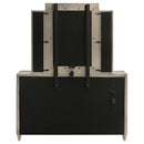  Coaster Furniture Lorient 222663M 8-drawer LED Dresser with Mirror - Ivory/Camel IMAGE 4