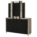  Coaster Furniture Lorient 222663M 8-drawer LED Dresser with Mirror - Ivory/Camel IMAGE 7