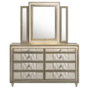  Coaster Furniture Lorient 222663M 8-drawer LED Dresser with Mirror - Ivory/Camel IMAGE 8