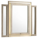  Coaster Furniture Lorient 222664 LED Dresser Mirror - Ivory/Camel IMAGE 1