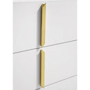  Coaster Furniture Ines 223093 6-drawer Bedroom Dresser Cabinet - White High Gloss IMAGE 7