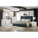  Coaster Furniture Ines 223094 Dresser Mirror - White High Gloss IMAGE 5