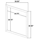  Coaster Furniture Ines 223094 Dresser Mirror - White High Gloss IMAGE 7