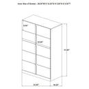  Coaster Furniture Ines 223095 5-drawer Bedroom Chest - White High Gloss IMAGE 10