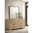  Coaster Furniture Arielle 223113M 6-drawer Bedroom Dresser with Mirror - Light Oak IMAGE 4