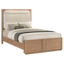  Coaster Furniture Leanne 223131Q Queen LED Panel Bed - Off White/Light Oak IMAGE 8
