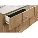  Coaster Furniture Leanne 223133M 6-drawer Sinter Stone Top Dresser and Mirror - Light Oak IMAGE 16