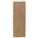  Coaster Furniture Leanne 223135 5-drawer Sinter Stone Top Chest - Light Oak IMAGE 14