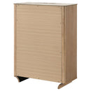  Coaster Furniture Leanne 223135 5-drawer Sinter Stone Top Chest - Light Oak IMAGE 7