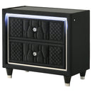  Coaster Furniture Lorient 223162 2-drawer LED Nightstand with USB - Black IMAGE 11