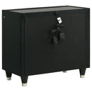  Coaster Furniture Lorient 223162 2-drawer LED Nightstand with USB - Black IMAGE 2