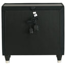  Coaster Furniture Lorient 223162 2-drawer LED Nightstand with USB - Black IMAGE 4
