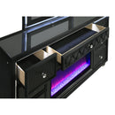  Coaster Furniture Lorient 223163FB 8-drawer LED Bedroom Flame Box Dresser - Black IMAGE 3