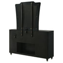  Coaster Furniture Lorient 223163FBM 8-drawer LED Flame Box Dresser and Mirror - Black IMAGE 6